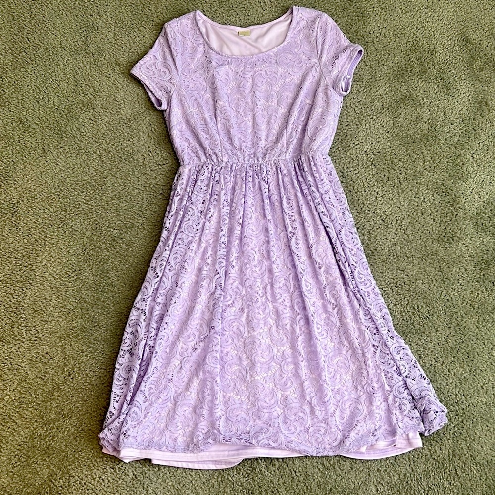 Lilac lace dress